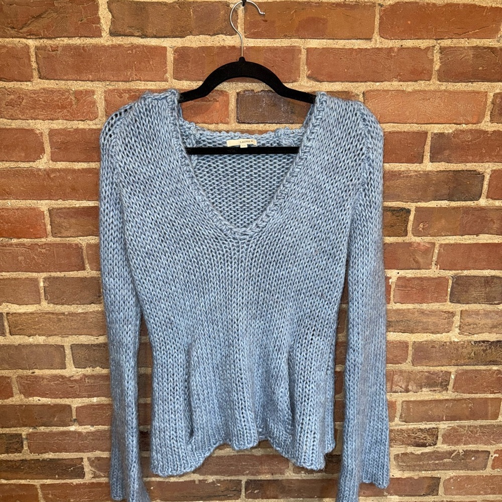 Women's Blue Knit Sweater